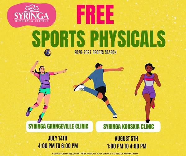 Syringa Kooskia Clinic Free Sports Physicals